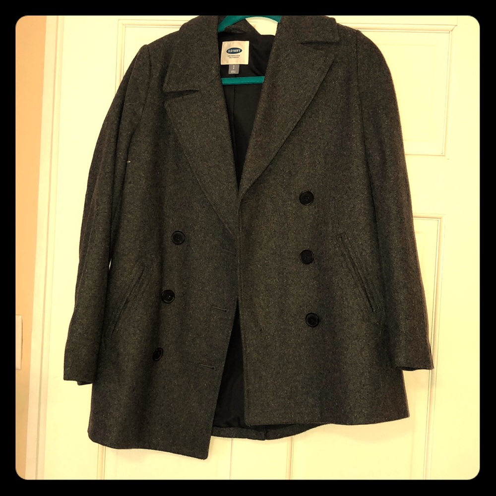 Old Navy Charcoal Gray Peacoat